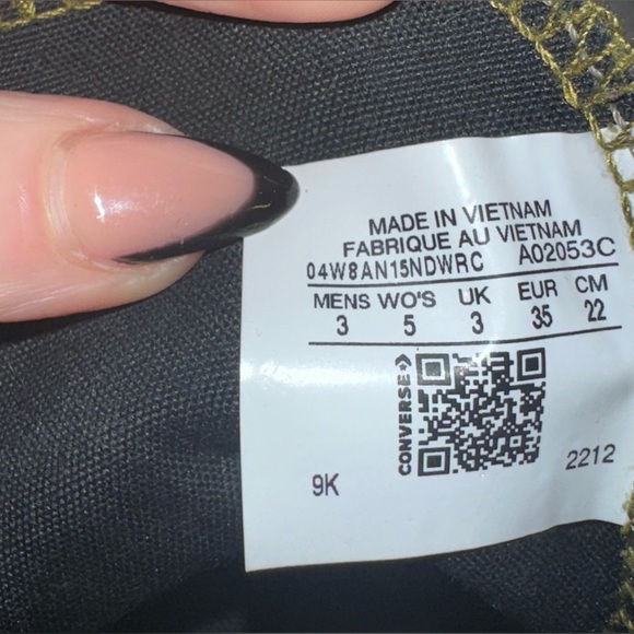 Custom Chuck Taylor All Star Lift size W-5, M-3 - Picture 7 of 7